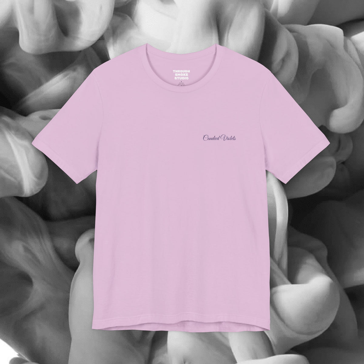 Candied Violets Embroidered T-Shirt