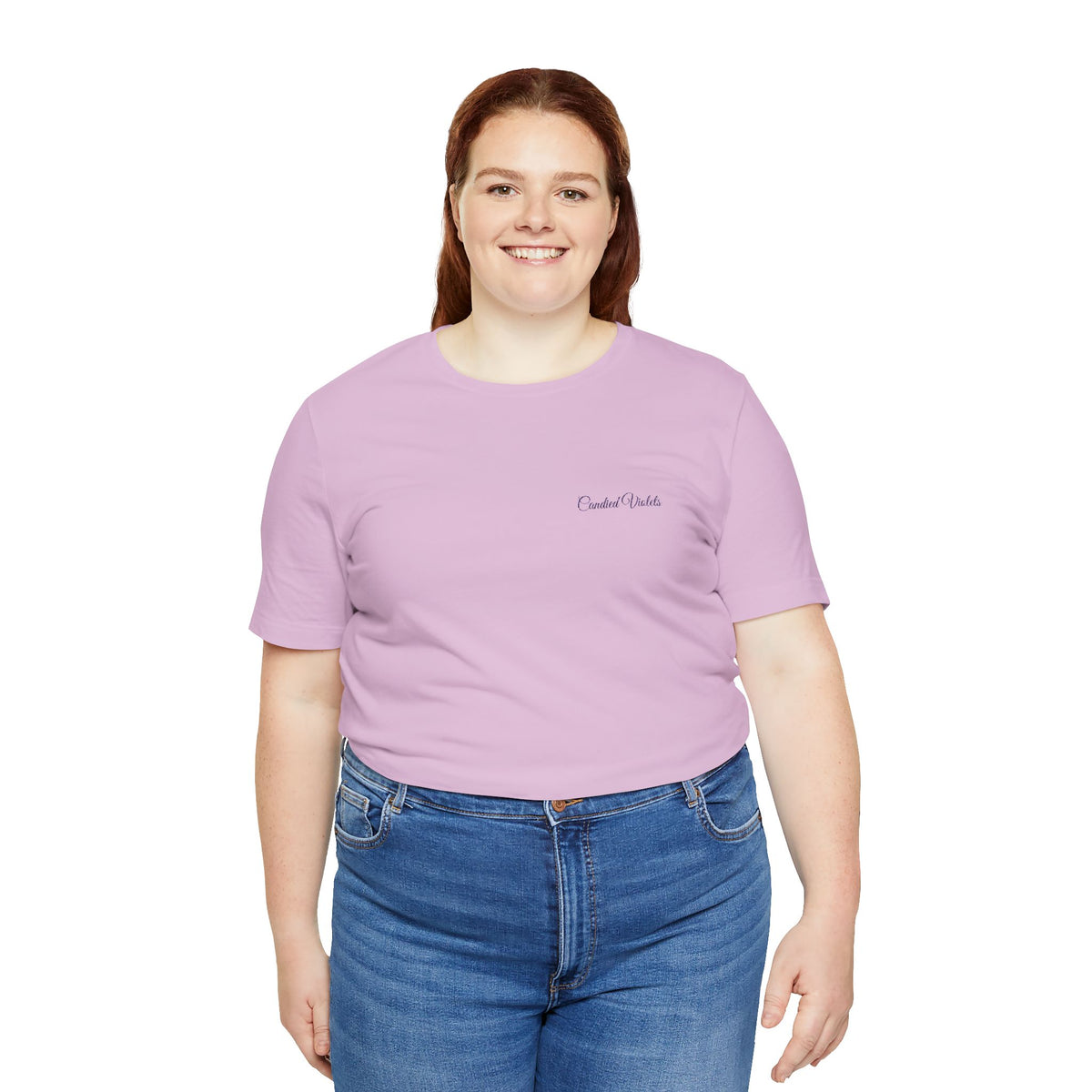 Candied Violets Embroidered T-Shirt