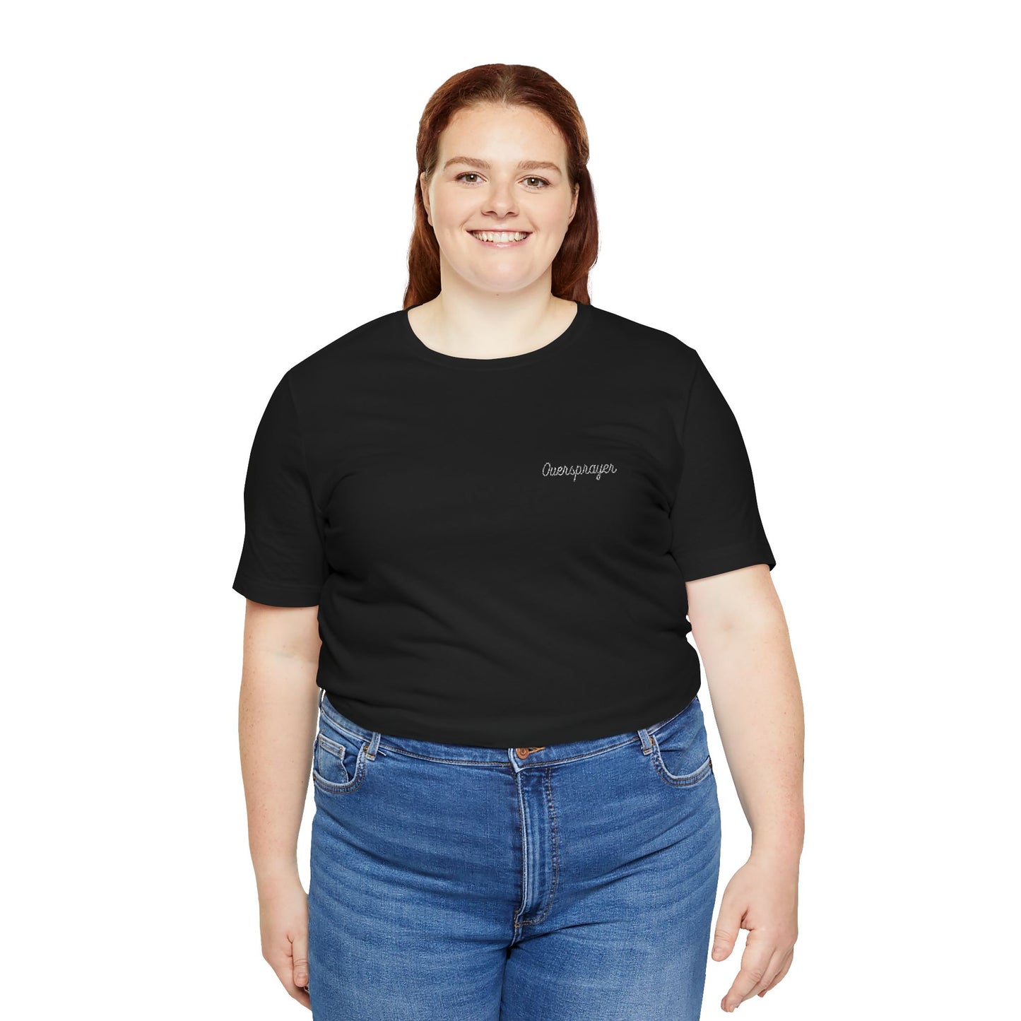 Oversprayer T-Shirt in White Embroidery (XS-5X)