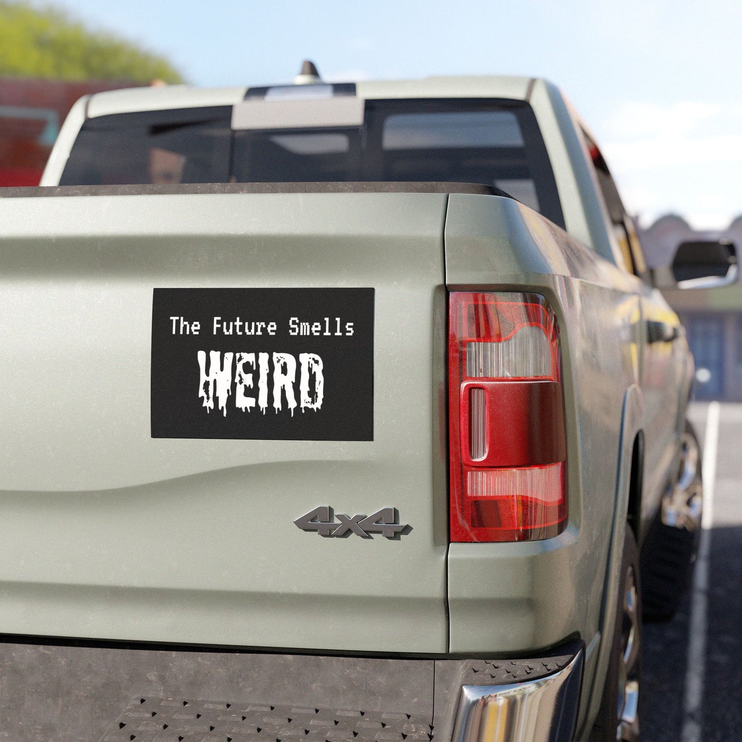The Future Smells Weird Car Magnet