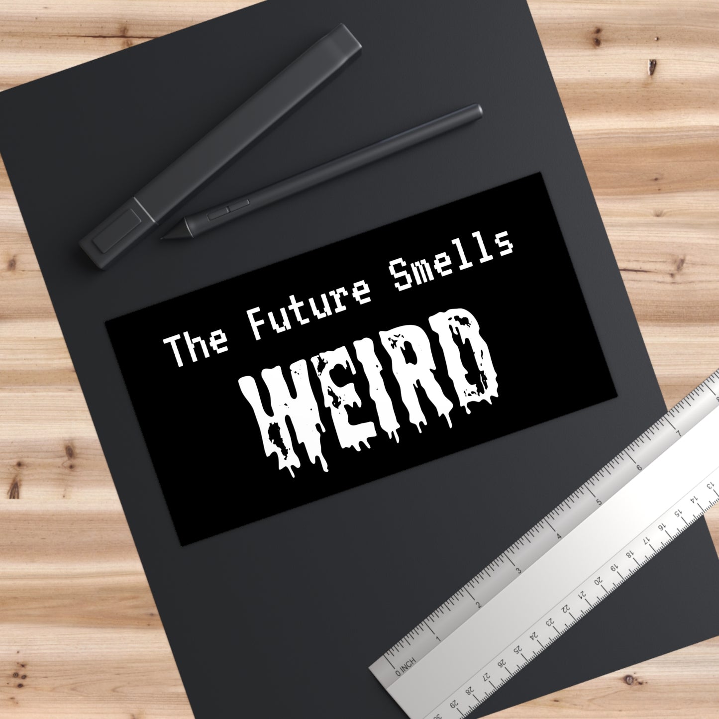 The Future Smells Weird Bumper Sticker