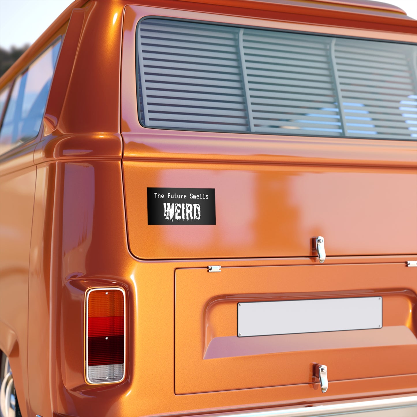 The Future Smells Weird Bumper Sticker